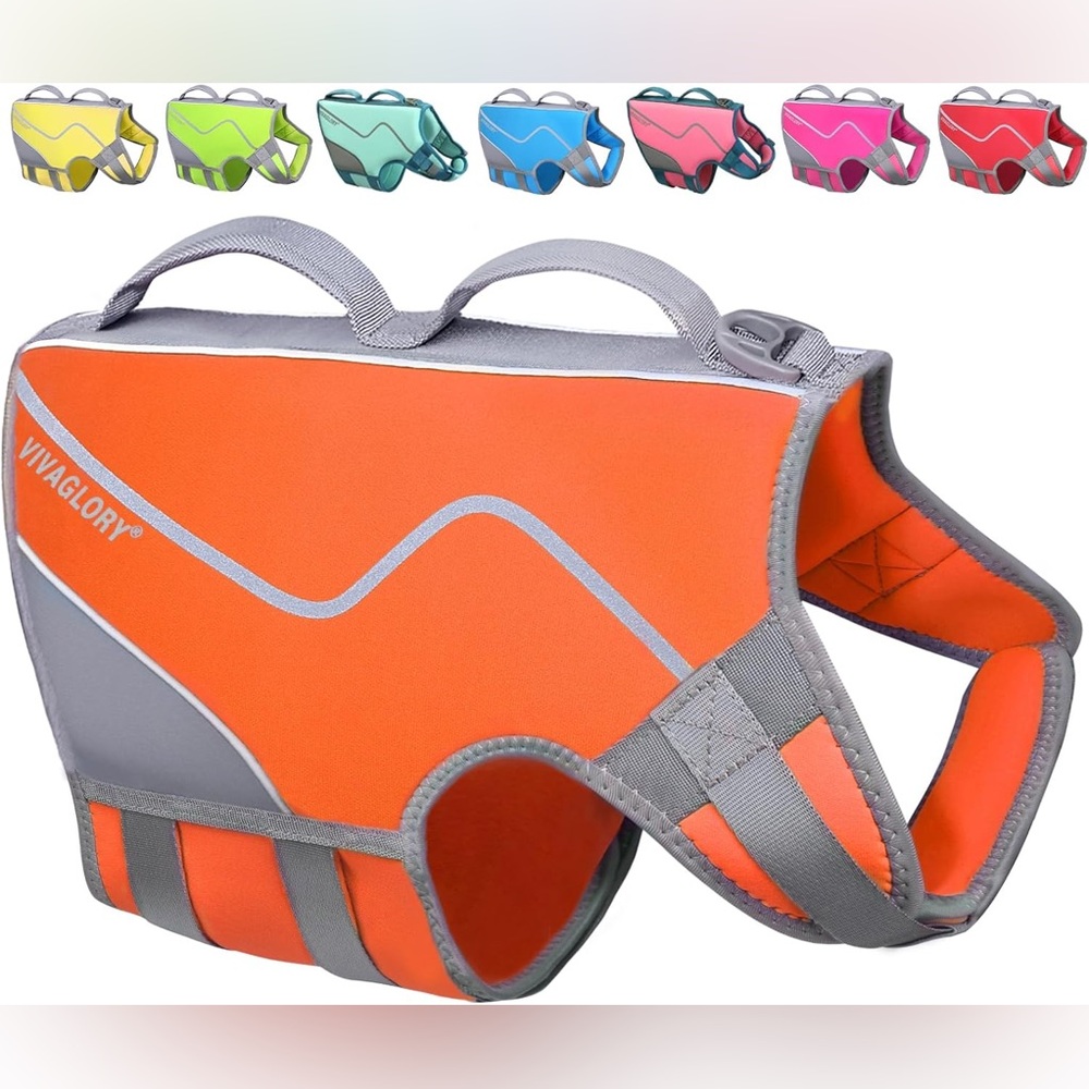 VIVAGLORY Neoprene Dog Life Vest